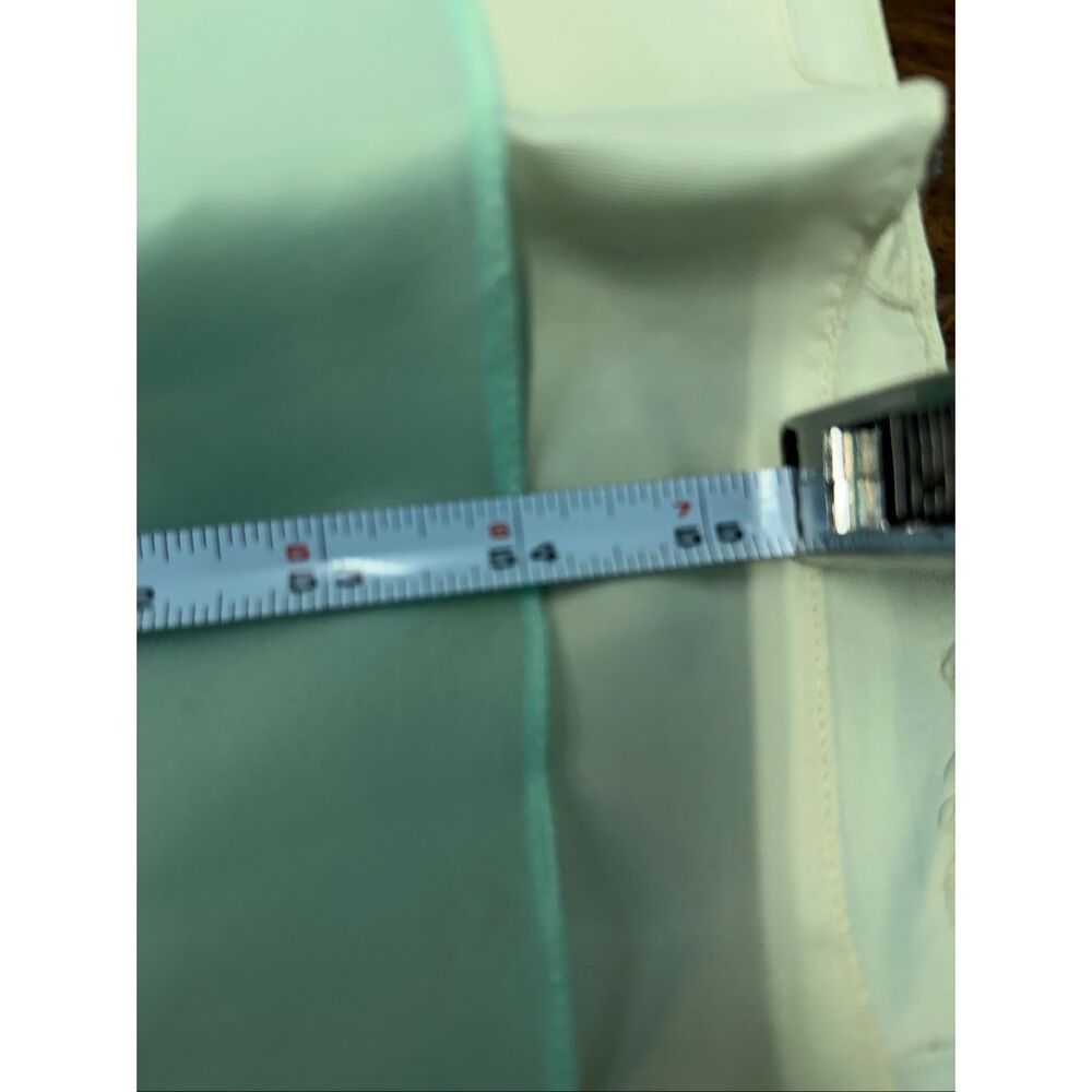 Vintage 70’s Sea Foam Green Blue Overlay Chiffon Goddess Gown Women’s Size XS Ma - Picture 14 of 14